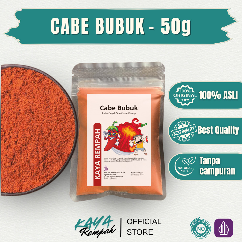 

Cabe Bubuk – 50g | Kaya Rempah