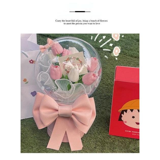 Bf888S All Item Bucket Bunga Tulip Balon/Ide Hadiah Gift Birthday, Valentine Dan Mothers Day/Flower 