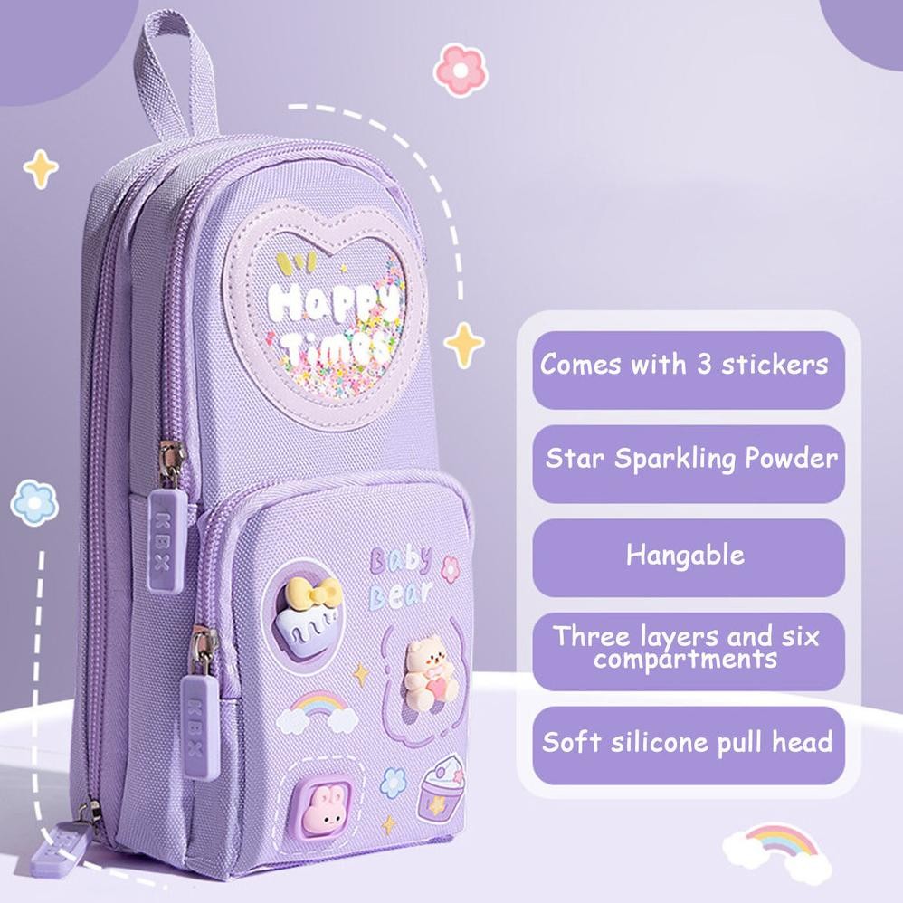 

Fue-K5X20 Mantap Tempat Pensil Kotak 3D Anak Perempuan Lucu Besar / Kotak Pensil Anak Sekolah 6 Ruang / Kapasitas Besar Pencil Case / Kotak Pensil Anak Sekolah Rq-56