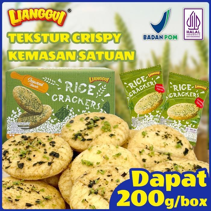 

[Halal] Lianggui Kerupuk Beras Nori Rasa Khas Taiwan -Kemasan Individual Camilan Renyah Untuk Sarapan Santai Atau Pengganjal Lapar Cocok Dikonsumsi Di Kantor Asrama Makan Malam Dan Sebagai Snack Ringan.