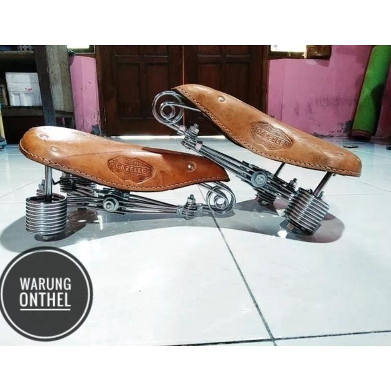 Original Sadel Kulit Sepeda Onthel - Sadel Sepeda Ontel - Sadel Gelung Sepeda Ontel Onta Unto Kebo N