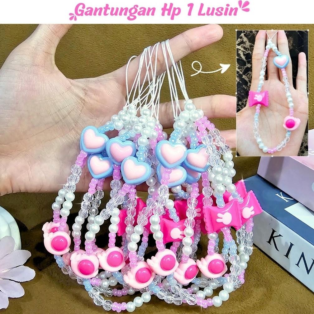 TERMURAH (12 pcs) Gantungan Hp Phone Strap Gantungan Tas Bag Charm Gantungan Kunci Keychain Barang G