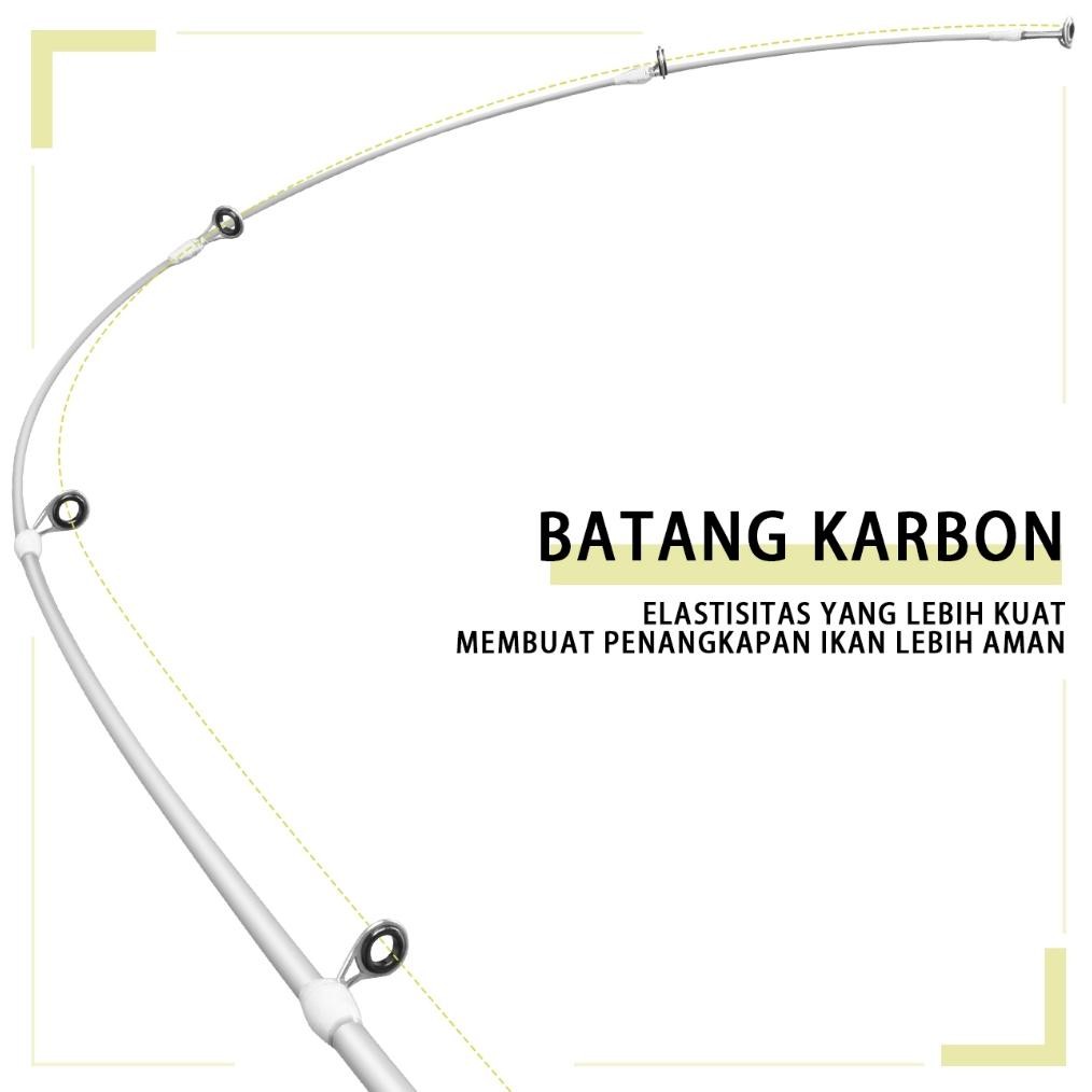 Termurah Haiyi Fishing Joran Pancing Ultra Ringan 2 Ruas Bahan Karbon Ukuran L Ml Mh Fuji Ring Joran