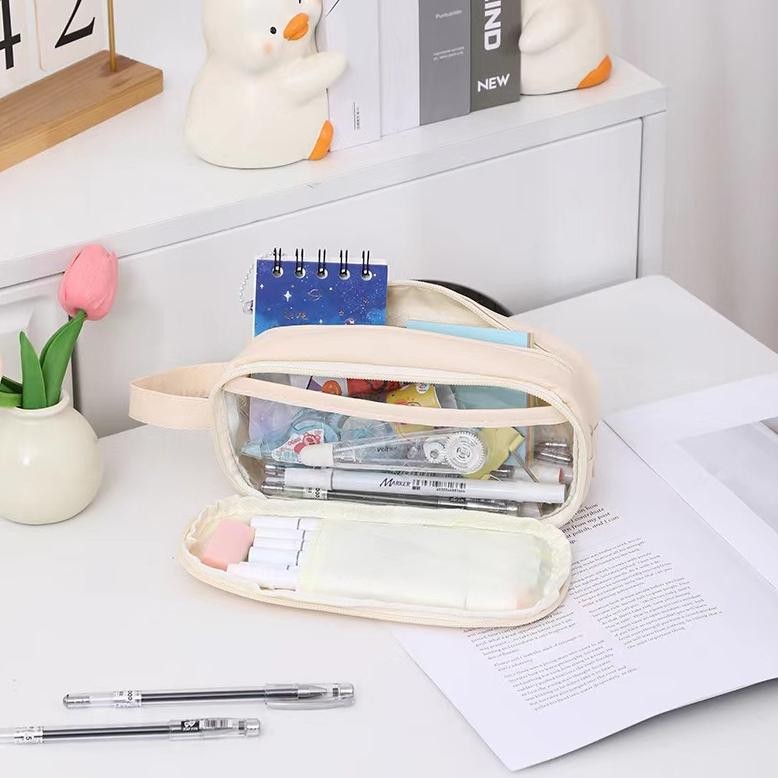 

Terlaris Eeghrerr Pencil Cases Large Capacity Pencil Bag Tas Pena Tempat Kotak Pensil Aesthetic Fb-4