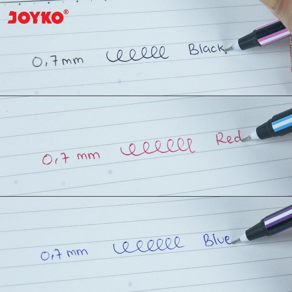 

Cod Joyko Ball Pen Maze Black Blue Red Pen Joyko Hitam Biru Merah 0.7 Pen Lilin Bp-327 Gross Murah [144Pcs] Hj-77