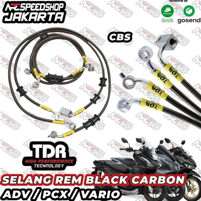 SELANG REM TDR BLACK CARBON HEL HELL VARIO PCX ADV 150 160 ABS CBS Original