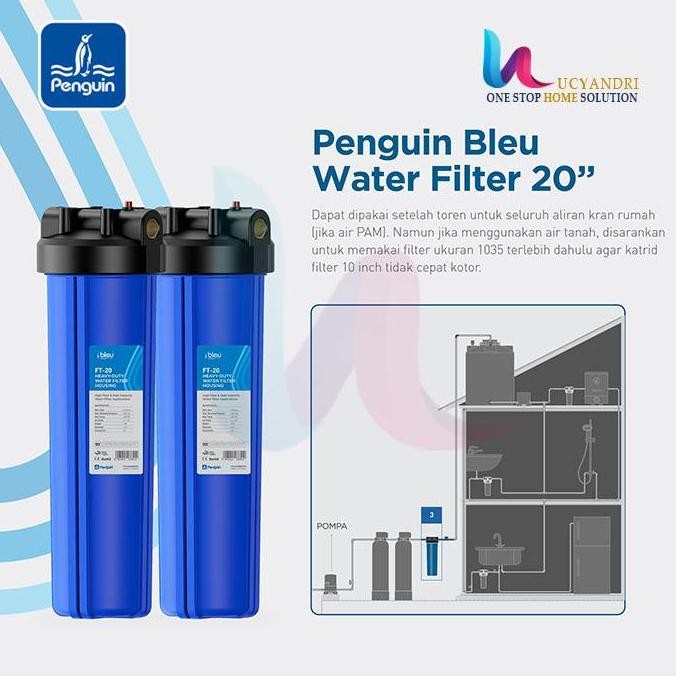 Filter Air Penguin Pbf 20 Cto Water Filter Tangki, Toren, Tandon