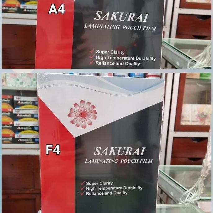 

''Terlaris" Plastik Laminating A4/F4 Sakurai Murah