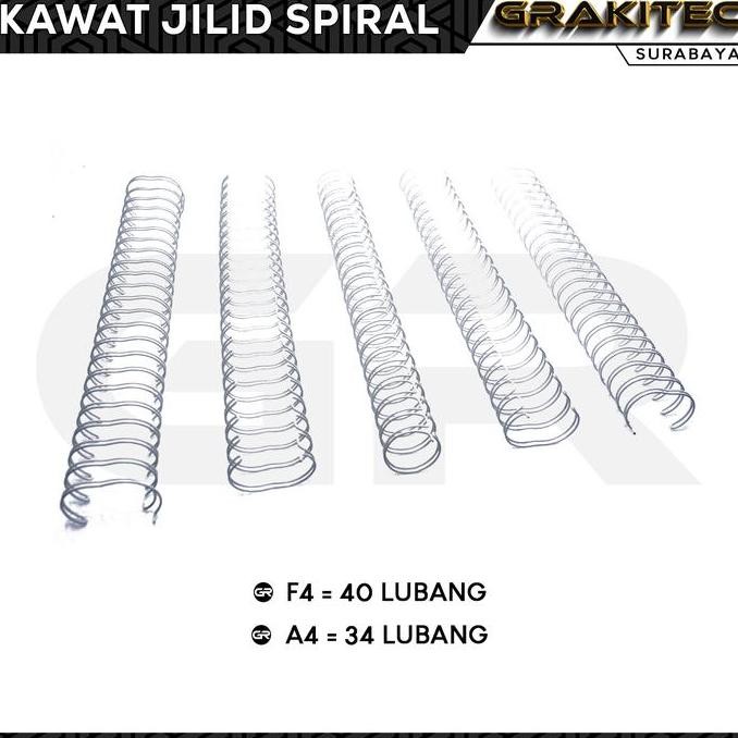 

''Terlaris" Ring Kawat Jilid Spiral A4 3:1 / 34 Lubang Murah
