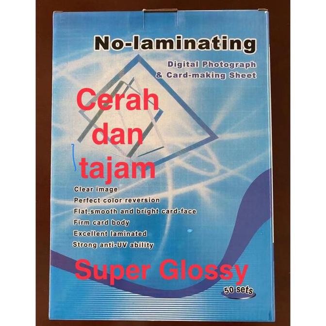 ''Terlaris" Kertas Pvc Id Card Instan 0,96 Tebal, Set Murah