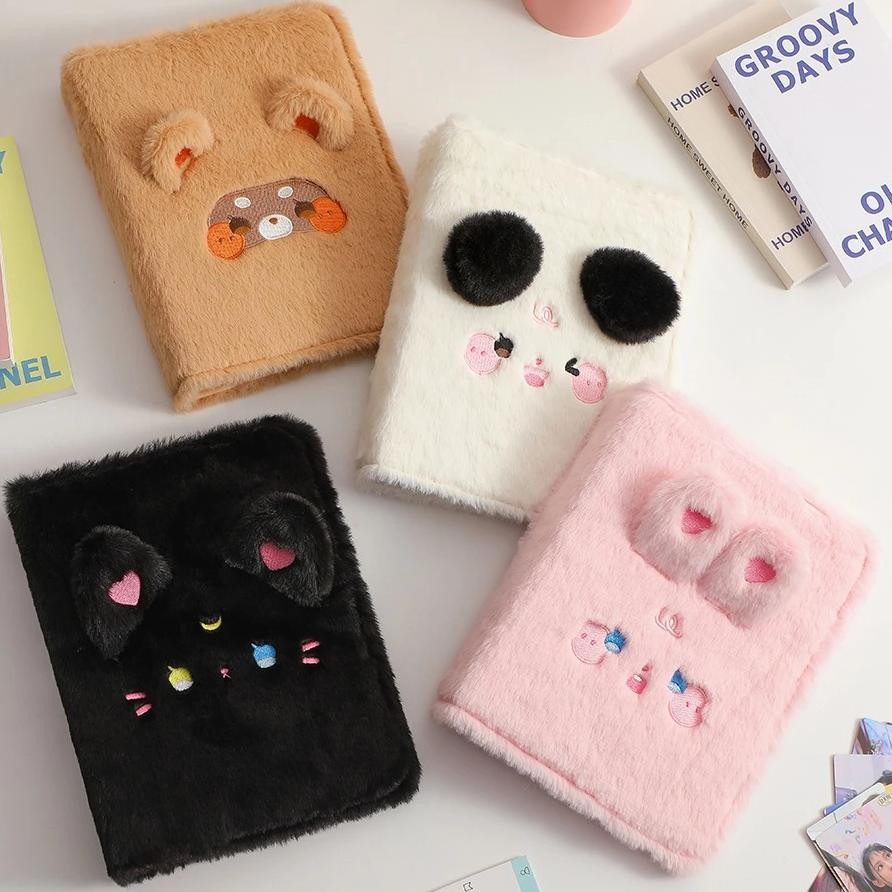 Lucu Collect Book Binder A5 6 Ring Album Foto Polaroid Pc Tempat Photocard Penyimpanan Kartu Sleeve 