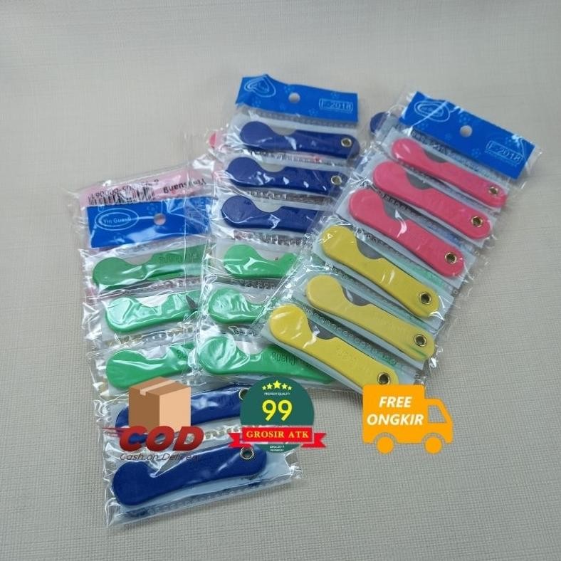 

New Arrival Pemes (1 Lusin)/Silet Warna/Pisau Stainless/Pemes Lipat/Cutter New Arrival