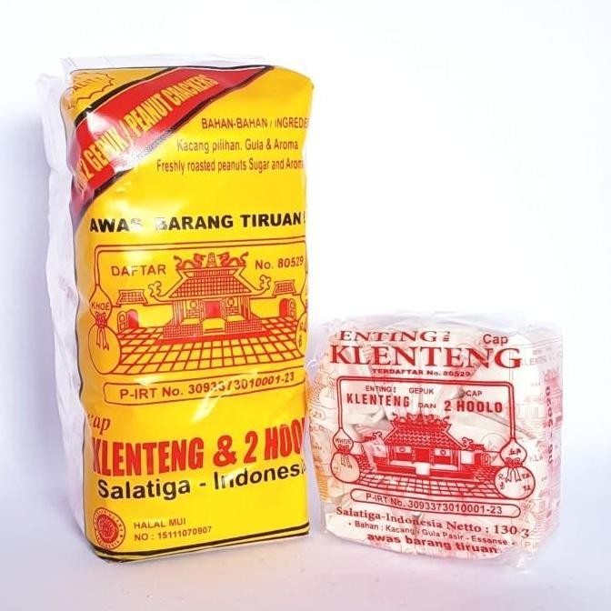 

Enting Enting Gepuk Kacang CAP KLENTENG & 2 HOOLO ASLI KHAS SALATIGA 100% Halal Tanpa Bahan Pengawet 700 Gram