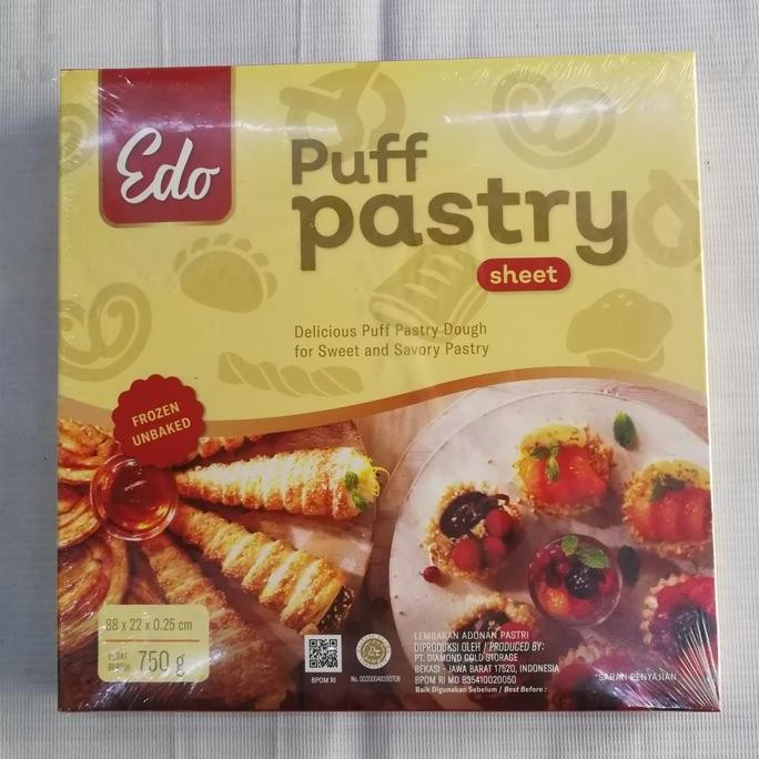 

Edo puff Pastry sheet 750gr kulit pastry