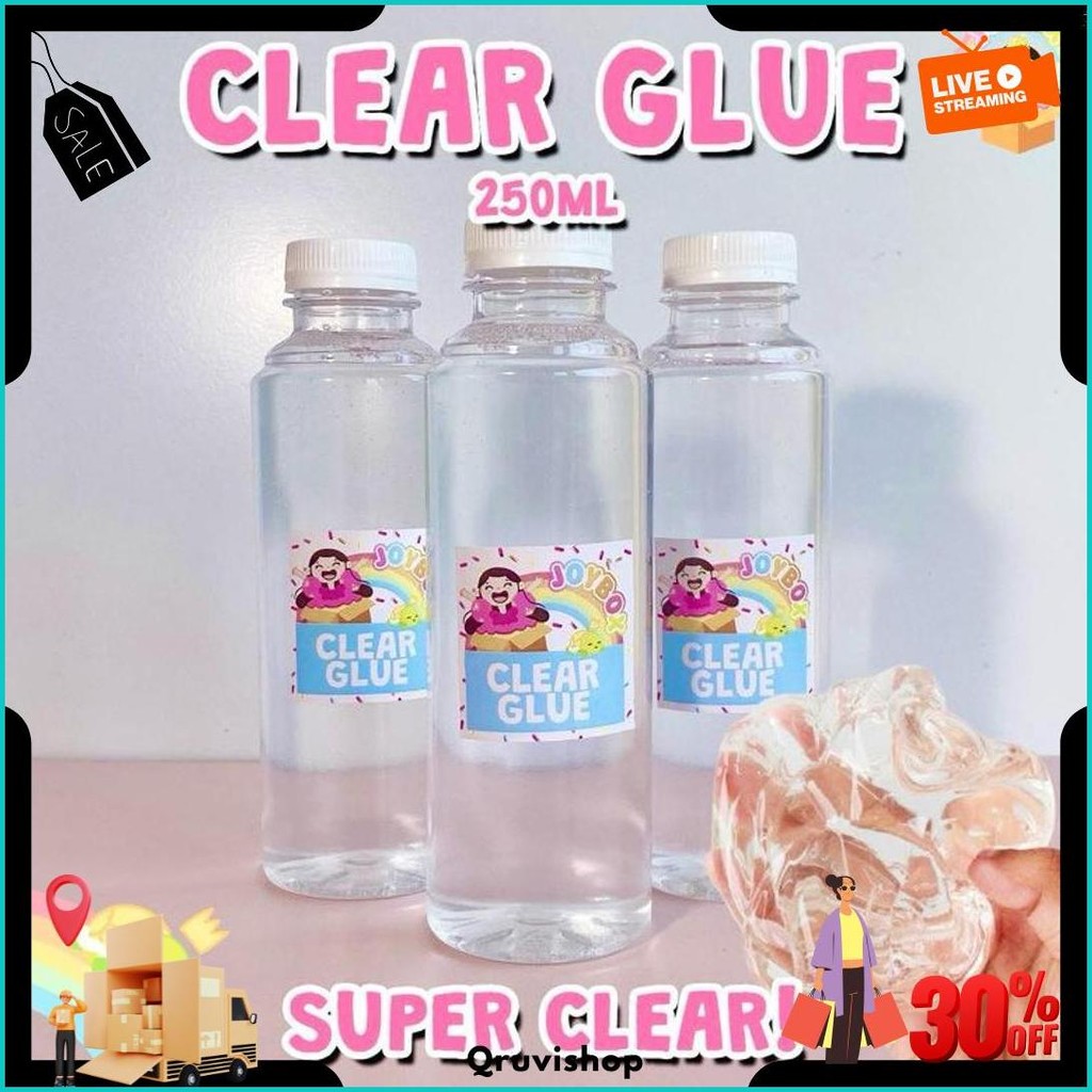 

Lem Bening Clear Glue 250Ml By Joybox / Pembuat Slime/ Lem Serbaguna /Bahan Slime Termurah Banget