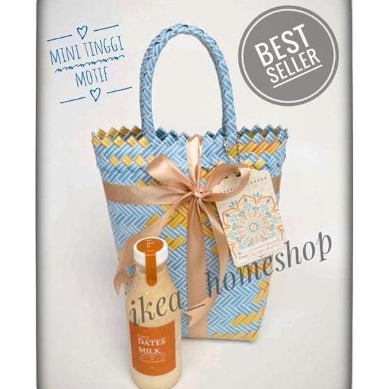 DB100 }} MURAHH hampers souvenir tas anyaman tinggi motif