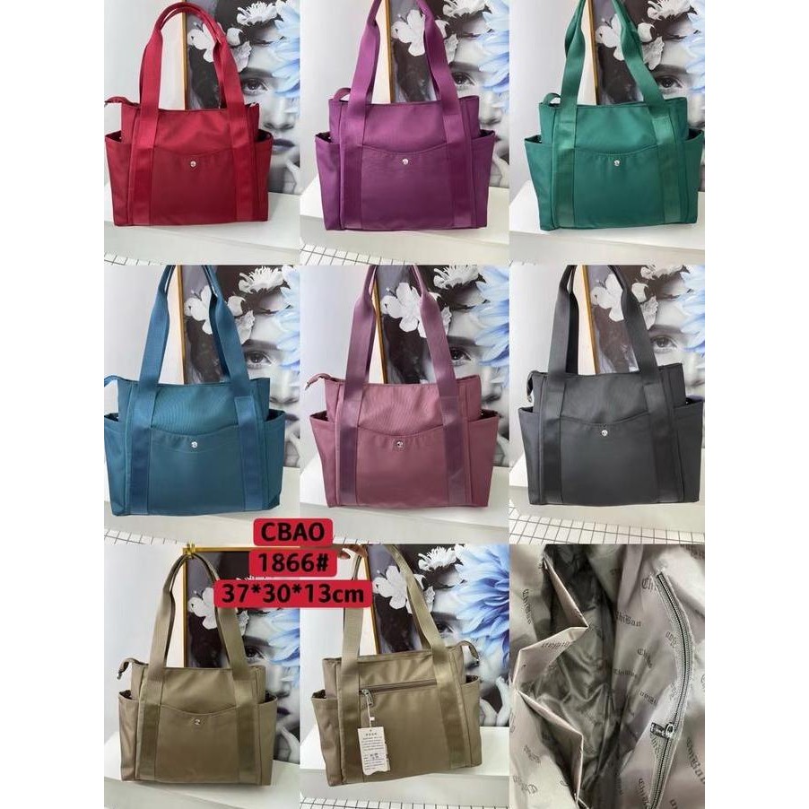 DB100 }} Tas Wanita Import Jinjing Travel Totebag Tote Bag CB1866 1866 B