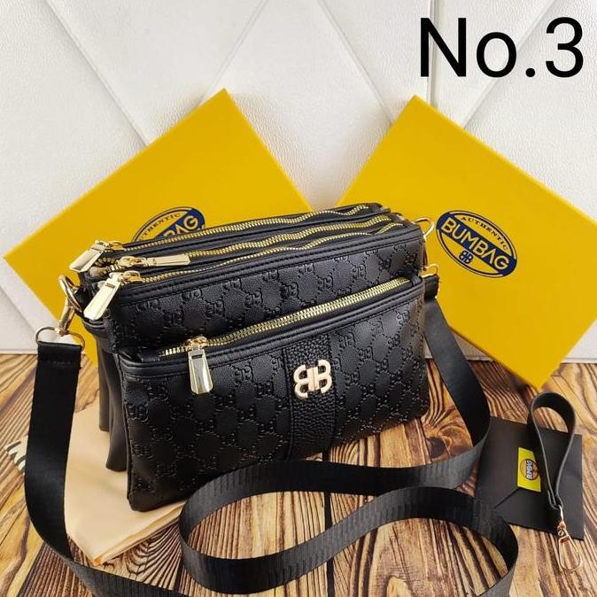 DV140 - Tas Selempang 4 ruang FREEBOX TAS SELEMPANG WANITA BUMBAG 4RUANG - TAS 4 ruang geisya 191504