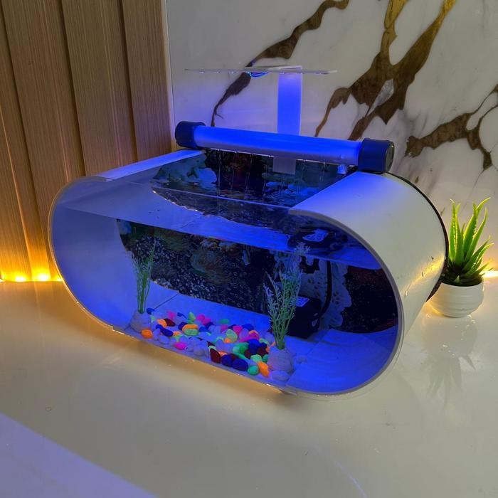 RA 35x15cm AKUARIUM MINI FULLSET UKURAN TERBARU LEBIH BESAR  Akrilik aquarium aquascape full set pal