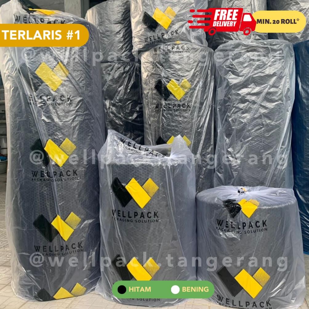 

[Kecil Bubble Wrap Roll Wellpack 125 Cm X 50 M - Hitam & Bening - 3Kg / 2,7Kg / 2,4Kg - Kualitas Tebal , Harga Grosir - Jakarta Tangerang (125 X 50M) - Gosend / Grab Instant Fn-56
