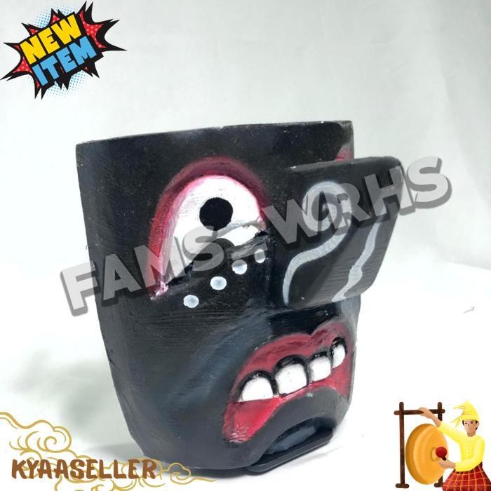 Batok Topeng Ganongan Pakem Batokan Ganongan Kropyok Hitam Af 1