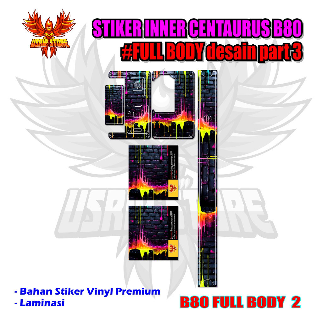 

Terlaris Presisi 1 Centa B80 2 Casing/Stiker Panel Vynil Bisa Custom Dan COD