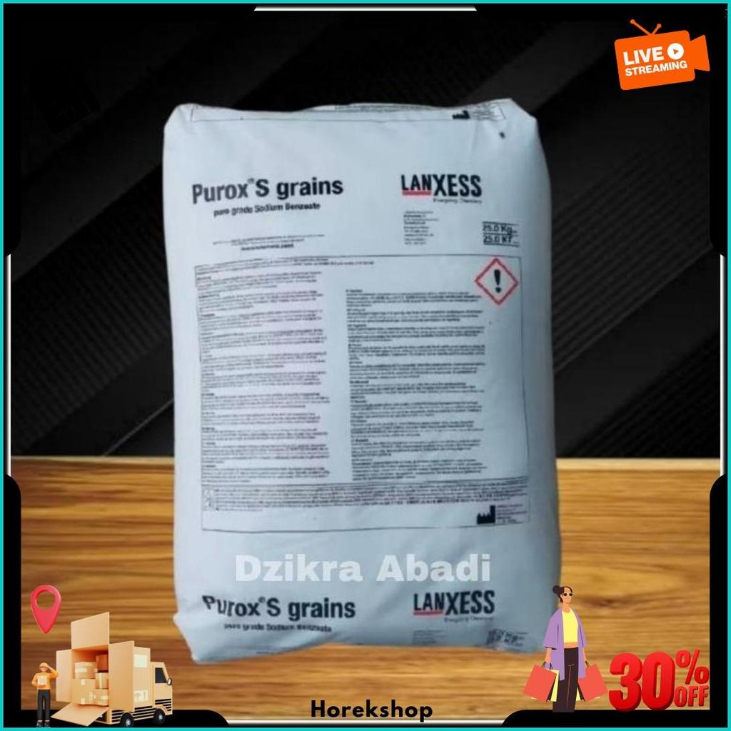

Sodium Benzoate Purox Ex Holland Pengawet Makanan 100 Gr Bisa Cod