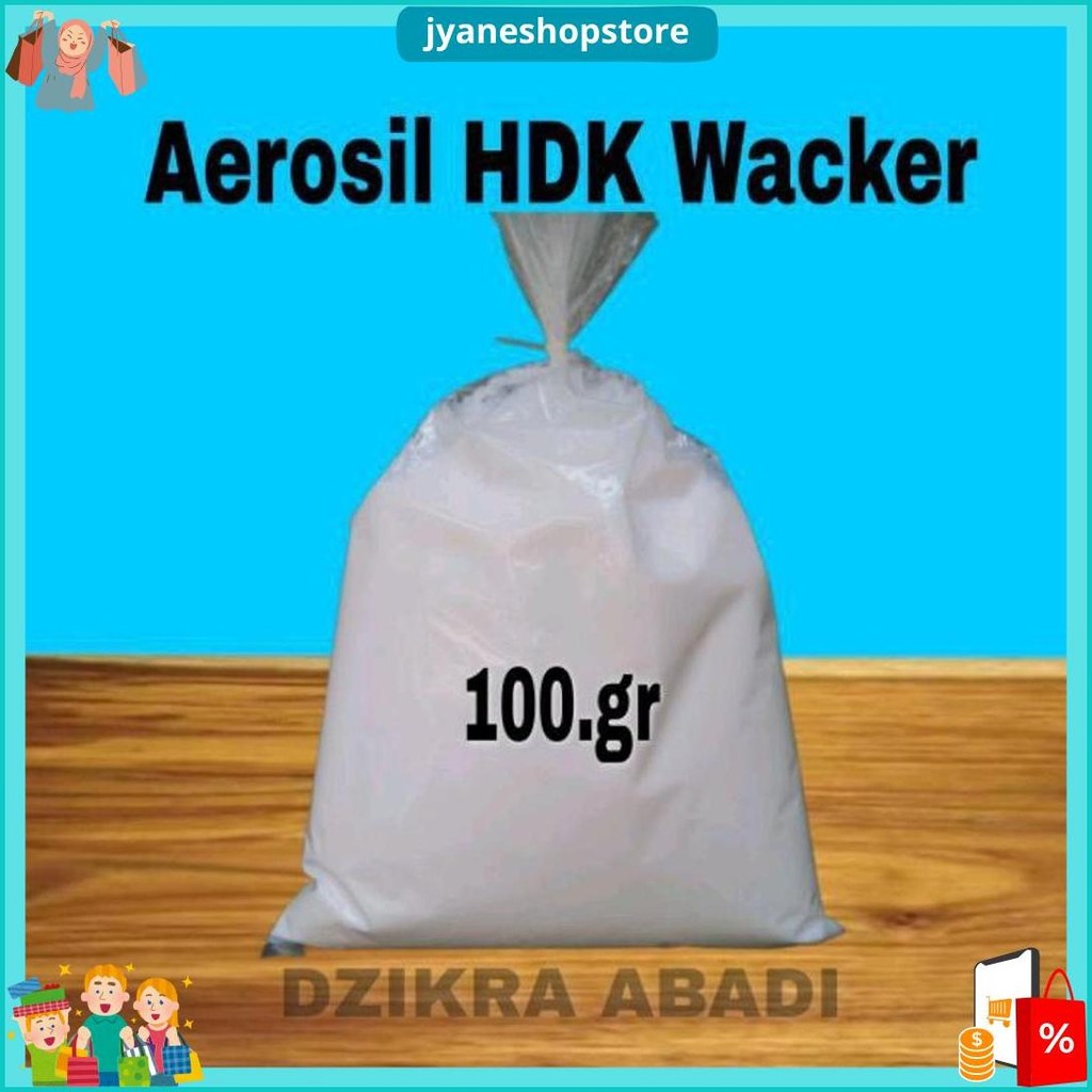

Aerosil Hdk Wacker Fiberglass Pengental Resin 100.Gr Original Produk