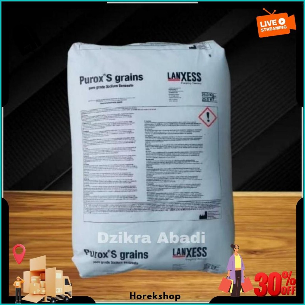 

Sodium Benzoate Purox Ex Holland Pengawet Makanan 250 Gr Original Produk