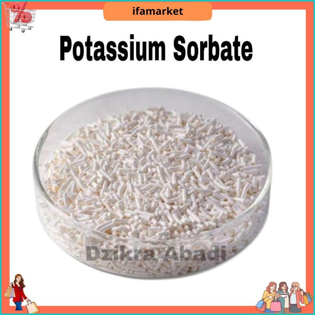 

Potassium Sorbate Kalium Sorbate Pengawet Makanan 500 Gr Cod