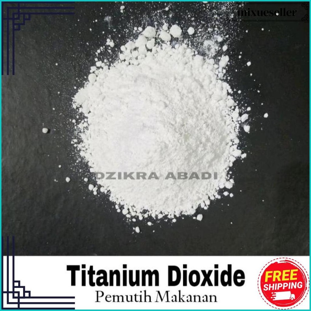 

Titanium Dioxide Titan Pemutih Makanan 500 Gr Bisa Cod