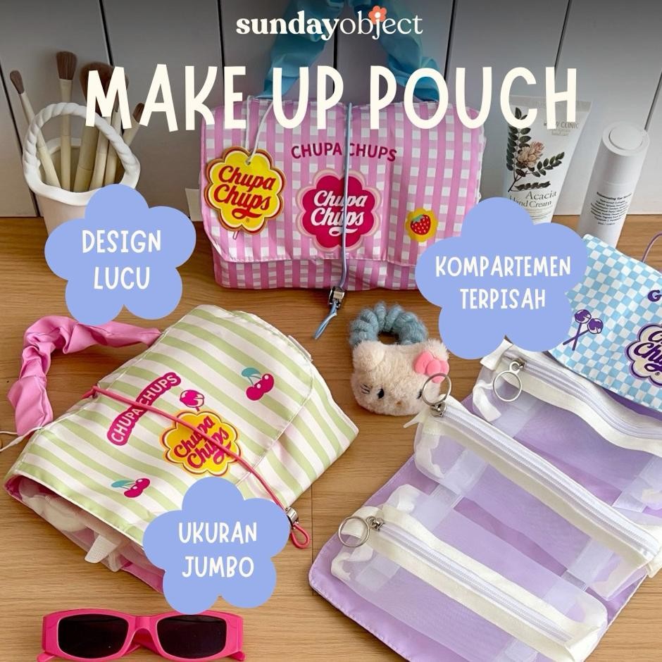 Sundayobject  Pouch Make Up Tas Make Up Tas Kosmetik Make Up Bag Besar