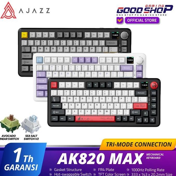 Ajazz AK820 MAX | AK820MAX With Screen Mechanical Keyboard