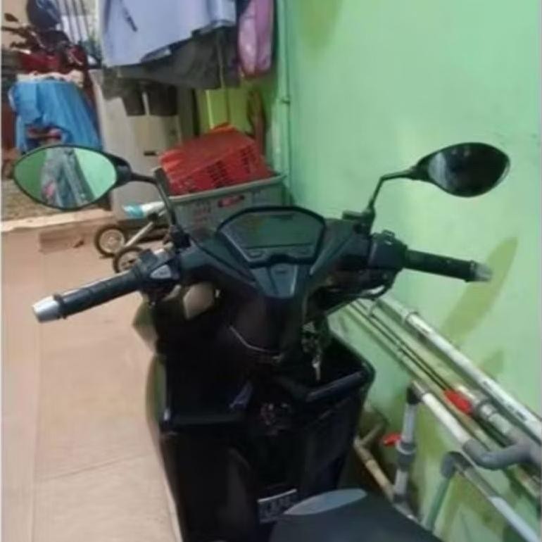 [Kecil Promo Spion X1 125Z Plus Handgrip Honda+Bandul Jalu Stang Chrome Pcx Universal Semua Motor Ul