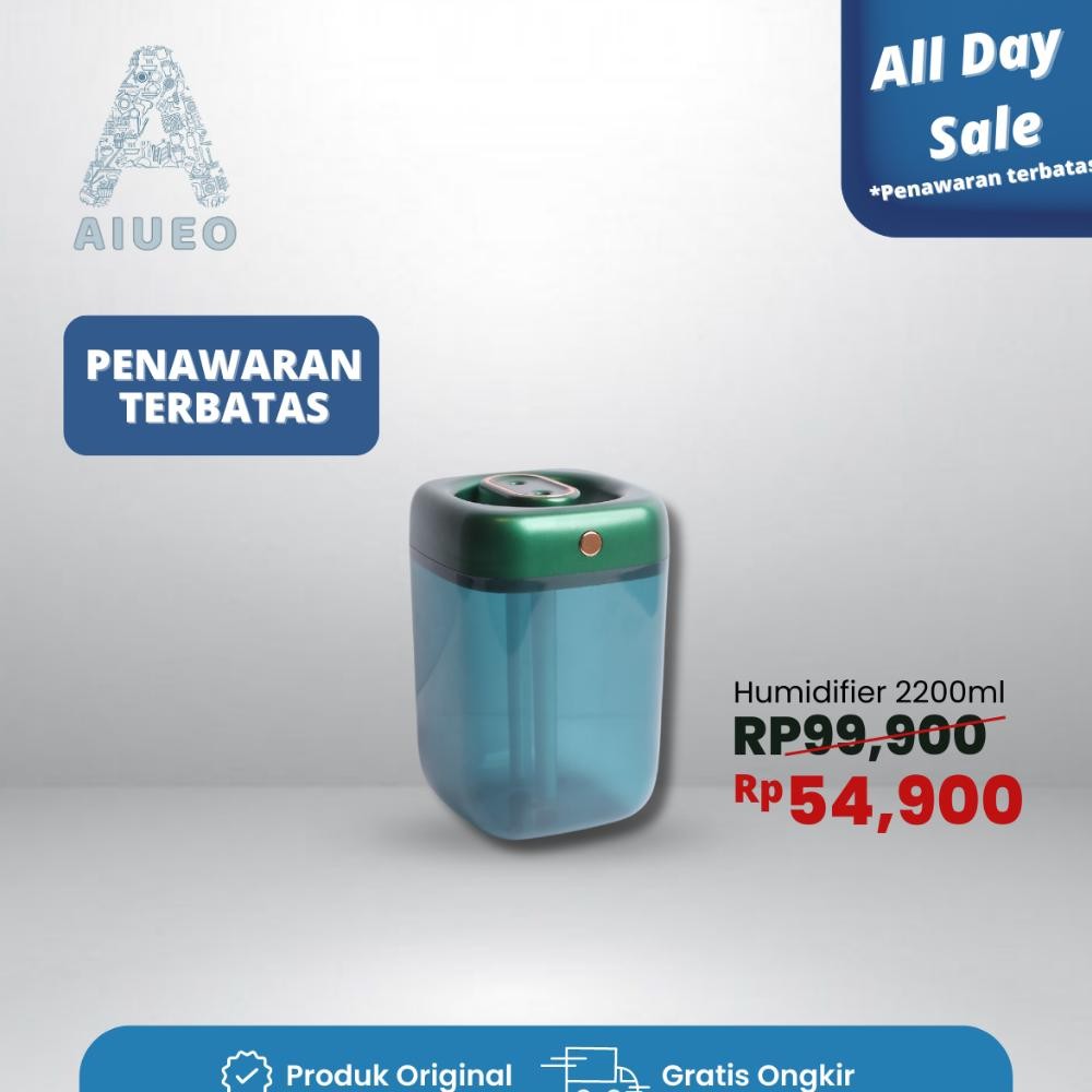 Diffuser Humidifier Air Purifier Aromaterapy Essential Oil Difuser 2200mL - Difuser Travel - Diffuse