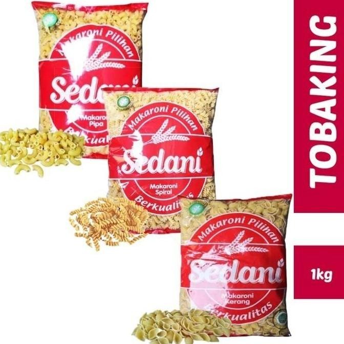 

Sedani Makaroni 1kg Macaroni Spiral Kerang Pipa
