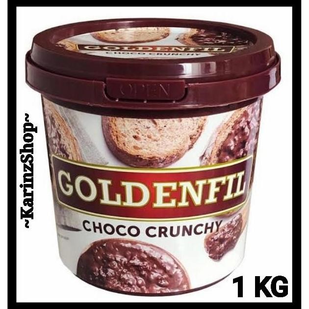

Goldenfil Choco Crunchy 1 kg Selai Cokelat Crunchy Chocolate Jam