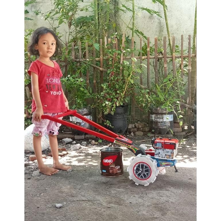 Special Mainan Anak Miniatur Replika Traktor Oleng  Traktor Sawah Murah Dari Kayu 2Er-54