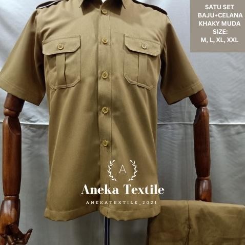 Terlaris Setelan Seragam Pdh Pemda Pns Pria Khaki Tua Dan Khaki Muda / Pdh Pemda Dki Cq37