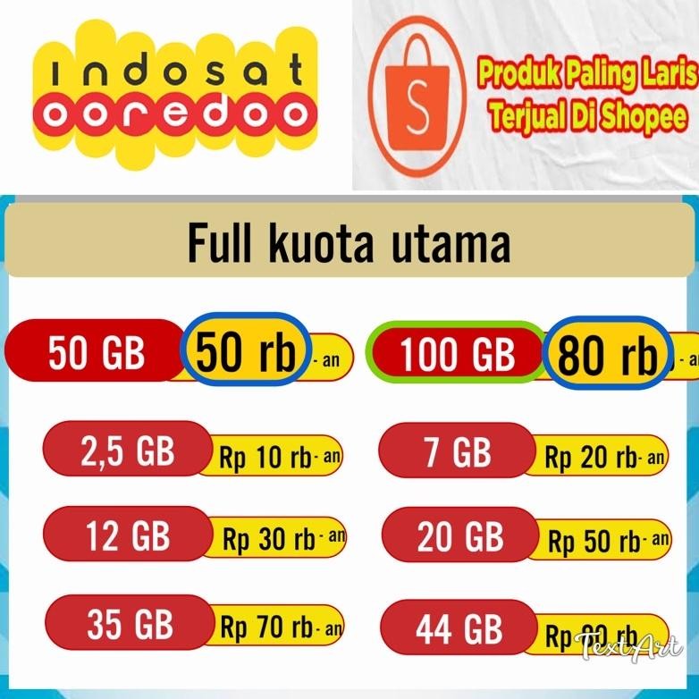 Paket Data Indosat Murah M3 Im3 Freedom 50Gb 24Jam Full || Unlimited Jumbo || Unlimited || Kuota Int