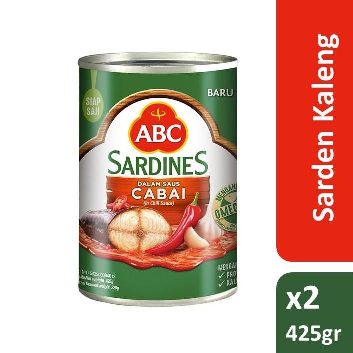 

TERLARIS ABC Sarden Saus Cabai 425 g x 2 pcs Siap kirim