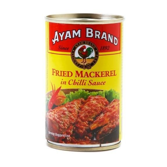 

READY STOK Ayam Brand Fried Mackerel In Chilli 155G Siap kirim
