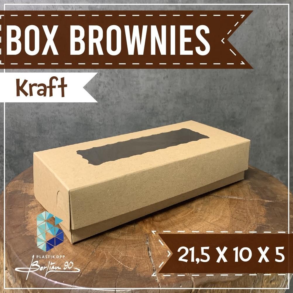 

Promo Dus Brownies 21,5X10X5 Isi 50 Pcs Box Brownies Jendela Kemasan Brownies Dus Kue Ew-45