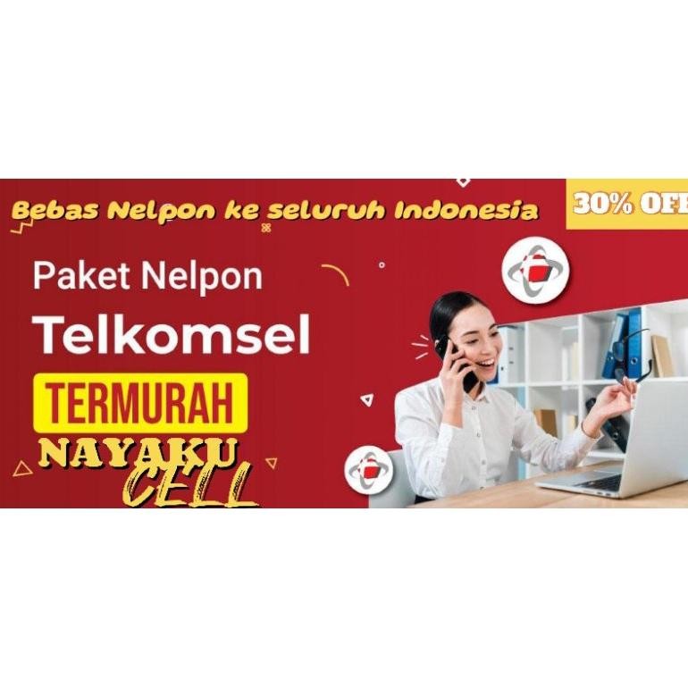 Paket Nelpon / Telpon Telkomsel Bulanan 1100 2300 6500 Menit Murah 24 Jam