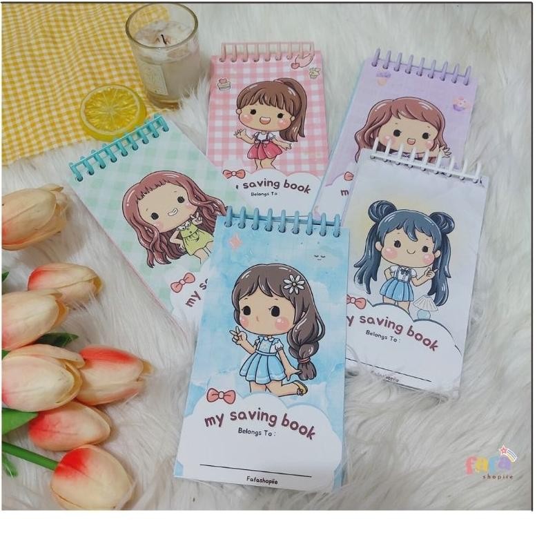 

Cod (Terbaru) Mini Saving Book / Buku Tabungan Anak / Buku Menabung Fs-6