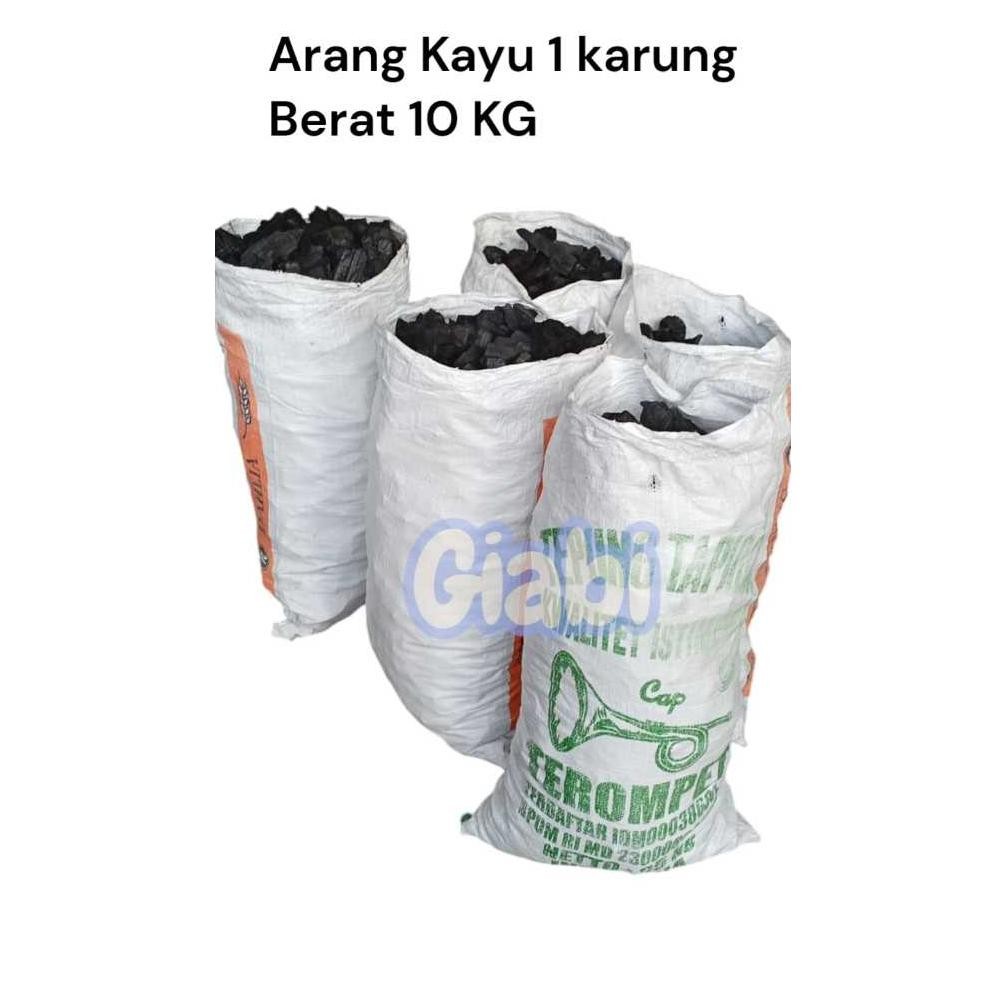 Arang Kayu Mahoni 1 Karung Areng Kayu Keras Berat 10 KG