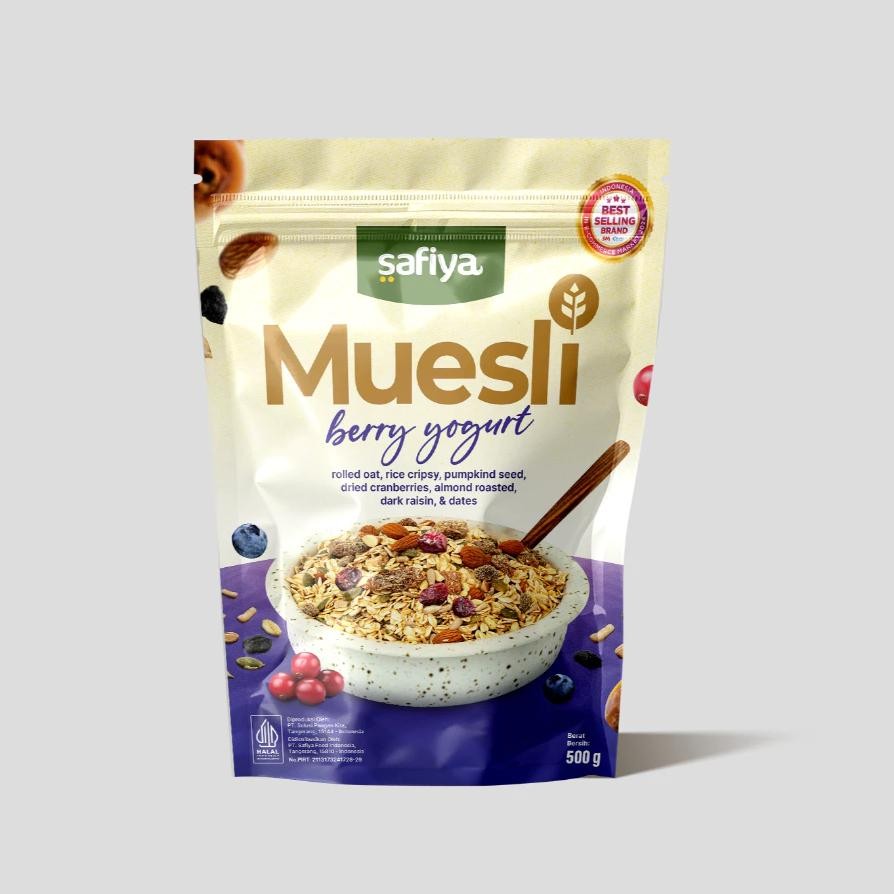 

Muesli Berry Yogurt Safiya Gram Sereal Oat Muesli