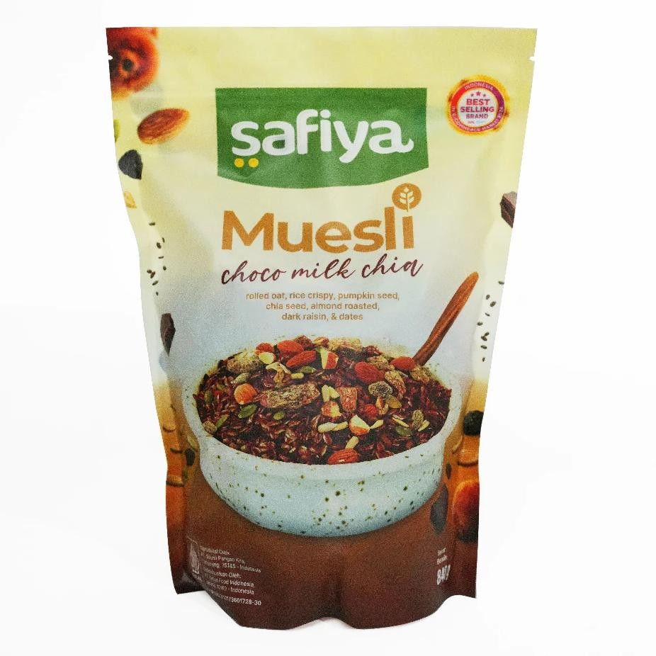 

Muesli Choco Milk 420 Gram Safiya Sereal Oat Muesli With Chiaseed