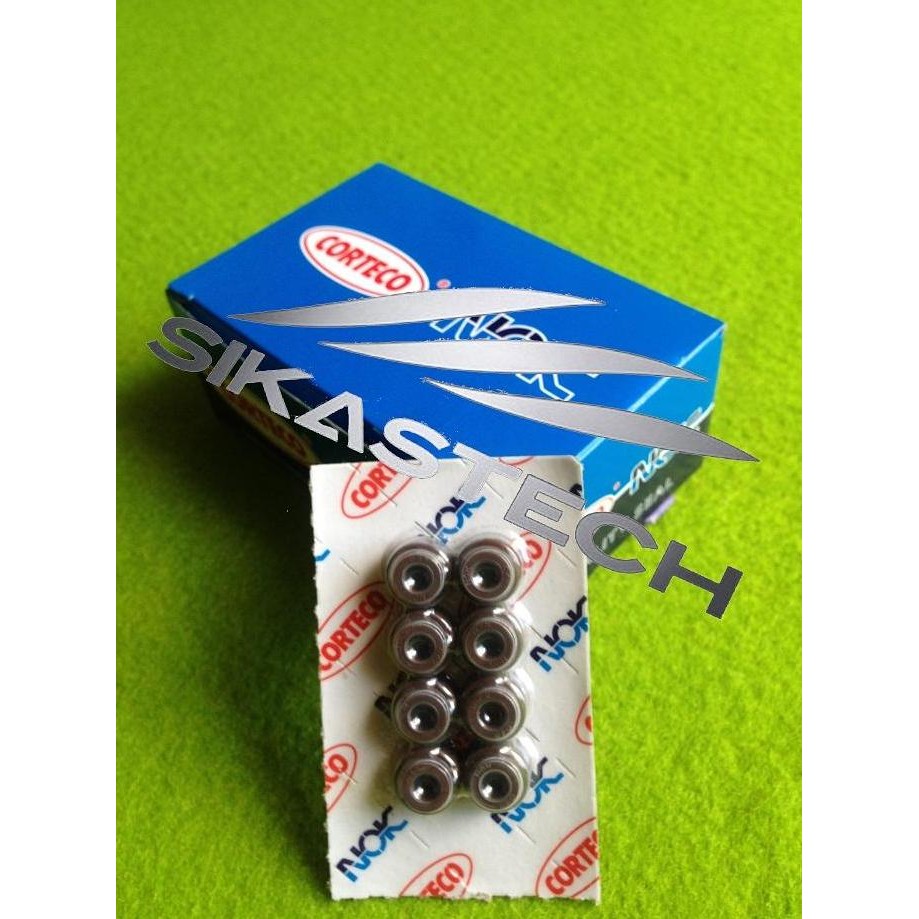 Promo 90913-02067 SET VALVE STEM OIL SEAL / SIL KLEP LENGKAP 12 PCS TOYOTA 1E 2E STARLET EP70 1000cc