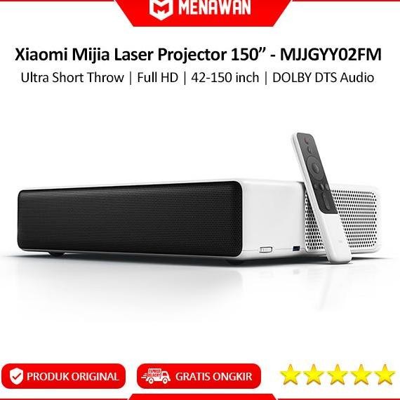 XIAOMI MI LASER PROJECTOR TV FHD 150"LASER PROYEKTOR ULTRA SHORT THROW ORIGINAL DAN TERPERCAYA